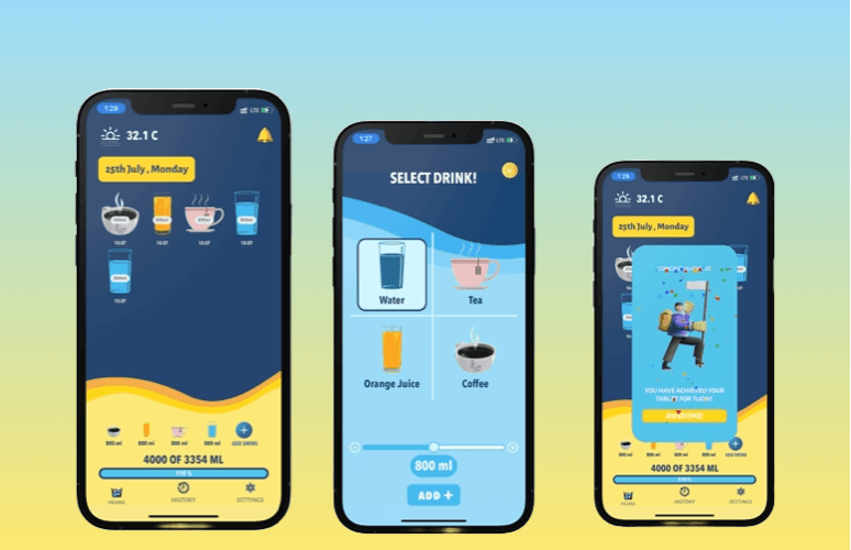 Water App & Daily Tracker
